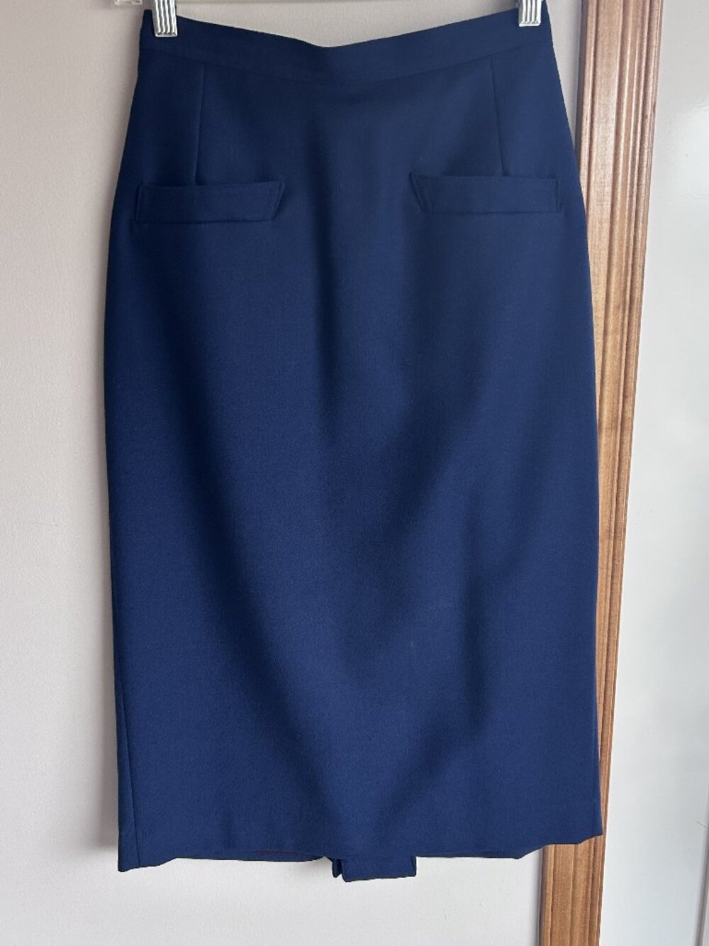 Wool pencil skirt with lining (slim fit)